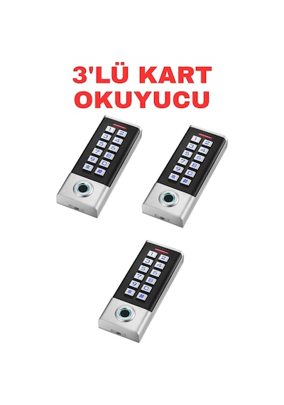 Sr-211 Mf Biyometrik Mifare Kart Okuyucu Parmak İzi Şifreli Geçiş Kontrol Sistemi 10000 Kullanıcı 3 Adet