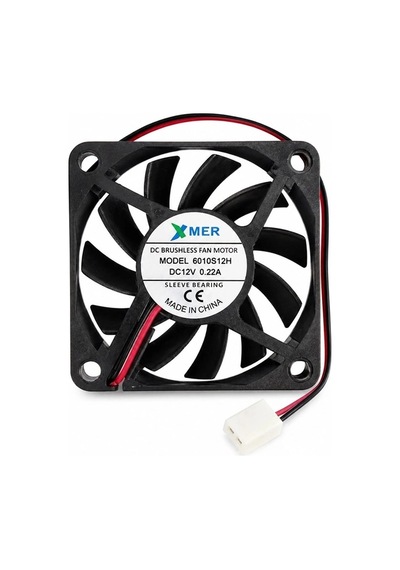 60x60x10mm 12v 2 Uçlu 0.22a 2p Xmer Fan