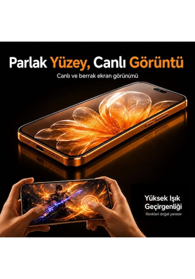 General Mobile Gm 26 One 5g İle Uyumlu Ekran Koruyucu Nano Parlak, 9h Kırılmaz Esnek Yapı