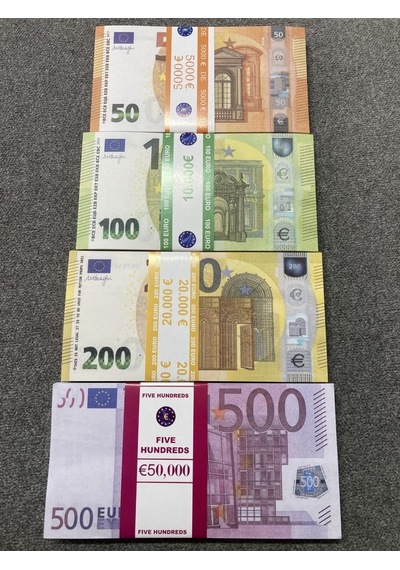 Aykar Yeni 400 Adet Euro 50-100 -200 Ve 500 Euro Geçersiz Para Eğlen...