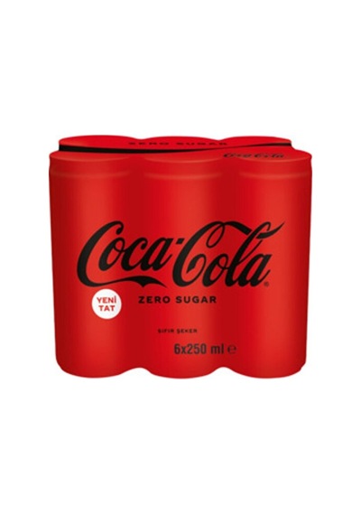 Coca Cola Sekersız Kutu 6 250 Ml