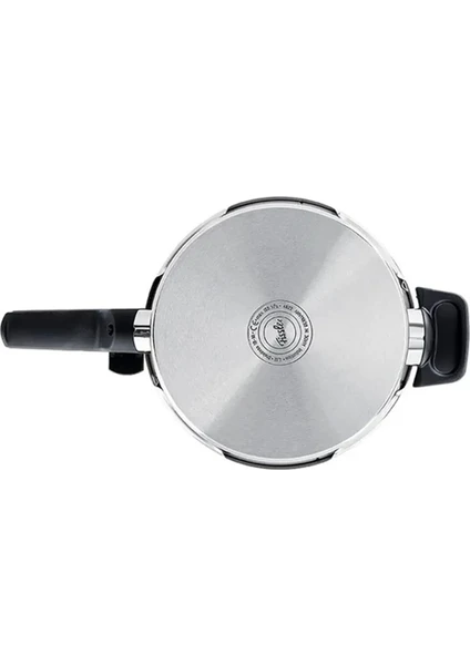 Fissler Vitaquick Premium 6+3,5 Litre Düdüklü Tencere + Buharda Pişirme Aparatı Metalik