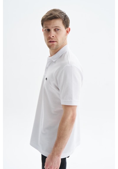 AR-MA Arma Erkek Regular Fit Basic % 100 Pamuk Pike Polo Yaka Tişört Y29374354102 Beyaz