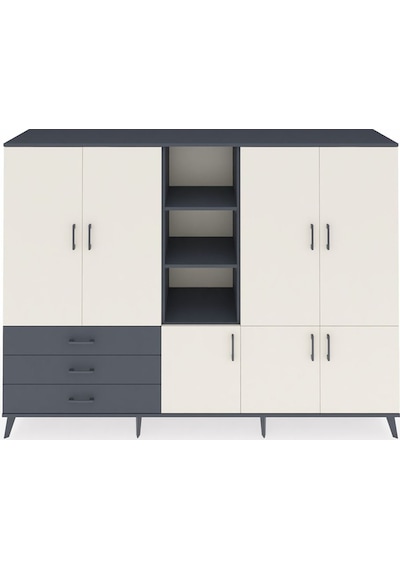 Hyperion Dolap 11 Raflı 3 Çekmeceli 7 Kapaklı 220x44x163 Antrasit Antrasit-aytaşı/antrasit Hyperion Dolap 11 Raflı 3 Çekmeceli 7 Kapaklı 220x44x163 Antrasit Antrasit-aytaşı/antrasit