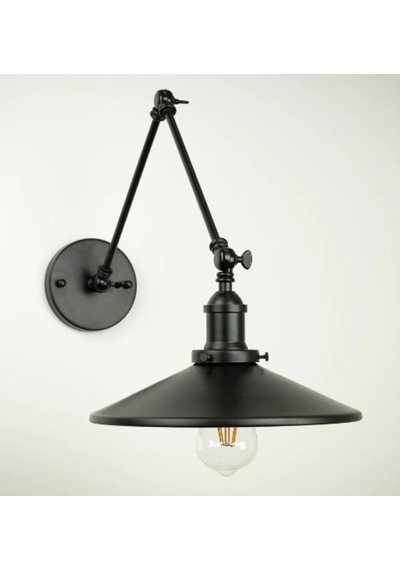 Riolight Vintage,retro,rustik 1xe27 Siyah Üç Mafsallı Akrobat Met Siyah