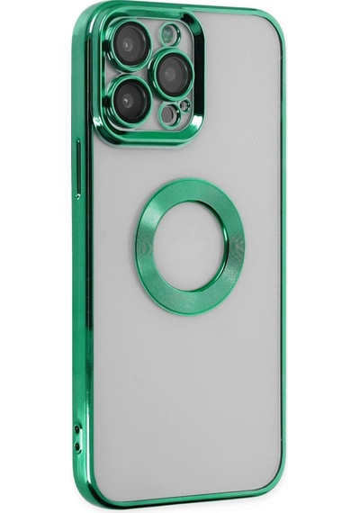 Apple Uyumlu iPhone 14 Pro Max Kılıf Slot Silikon Köknar Yeşili/