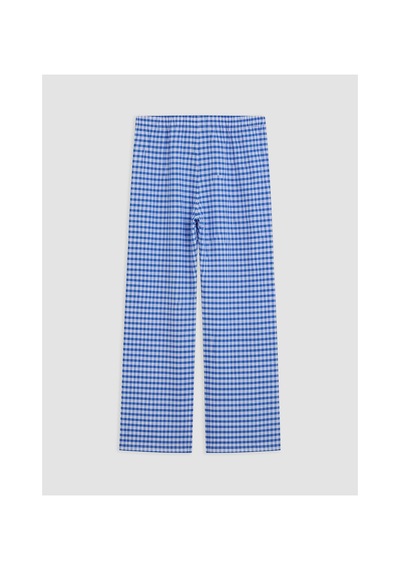 Lcw Dream Lacivert Bebe Yaka Ekose Kadın Pijama Takım