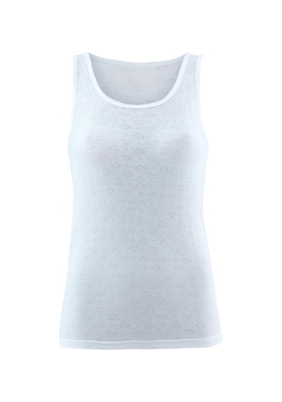 Blackspade 1266 Bayan Beyaz Kalın Askı Thermal Atlet