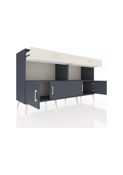 Hyperion Konsol 2 Raflı 2 Çekmeceli 4 Kapaklı 176x44x99 Antrasit- Antrasit-antrasit/aytaşı Hyperion Konsol 2 Raflı 2 Çekmeceli 4 Kapaklı 176x44x99 Antrasit- Antrasit-antrasit/aytaşı