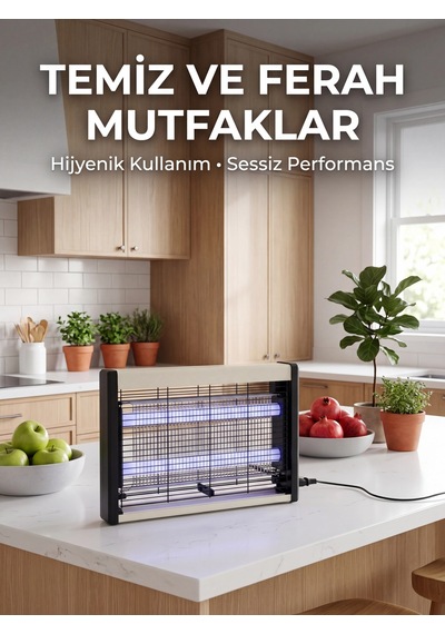 Hubrendy Tekno Çift Uv Işıklı Elektrikli Sinek Öldürücü