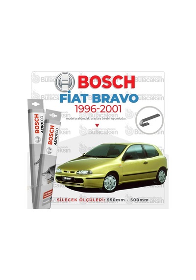 Fiat Bravo Muz Silecek Takımı 1996-2001 Bosch Aeroeco