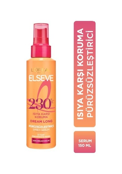 L'oréal Paris Elseve Dream Long Isıya Karşı Koruyucu & Pürüzsüzleştirici Sprey Serum 150ml