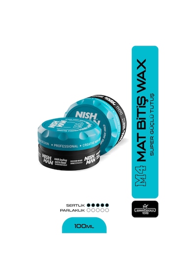 Saç Şekillendirici Mat Wax M4 / Karma Saç Tiplerine Yönelik 100 Ml