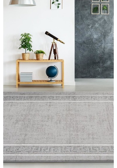 Bahariye Halı Eva Koleksiyonu 5630 Gri Gri Saçaklı Halı 154x230 Ölçü