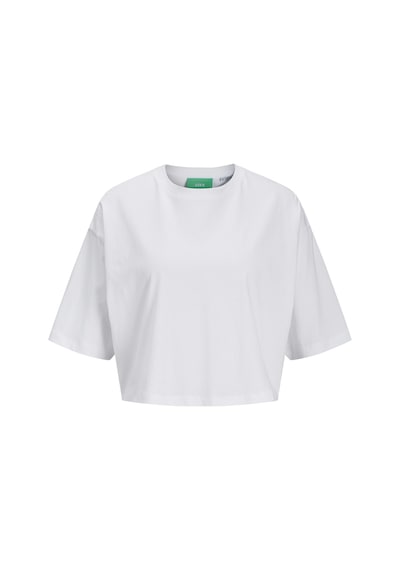 JJXX Andrea Loose Ss Cropped Kadın Beyaz Tişört 12270673-WHT