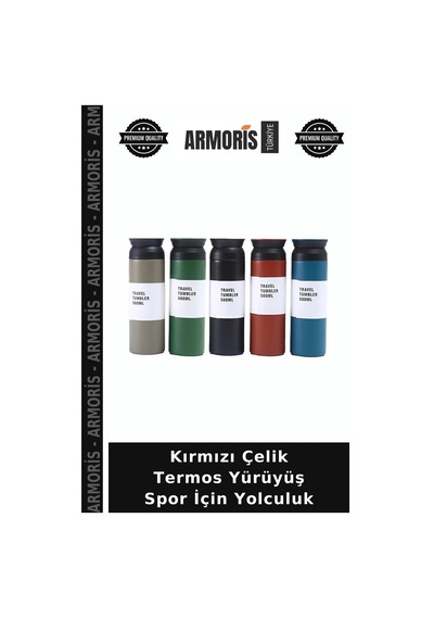 Kırmızı Çelik Termos Yürüyüş Spor İçin Yolculuk Çok Renkli