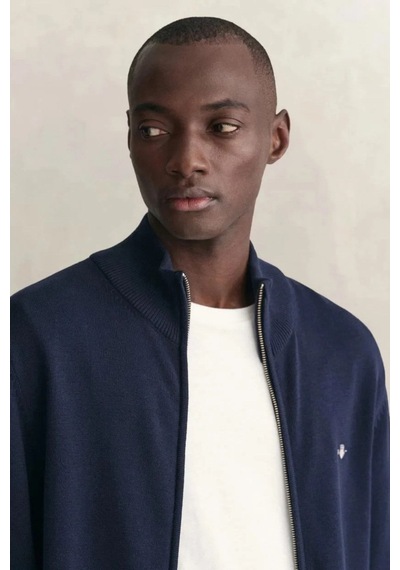 Gant Erkek Lacivert Regular Fit Fermuarlı Hırka-24669