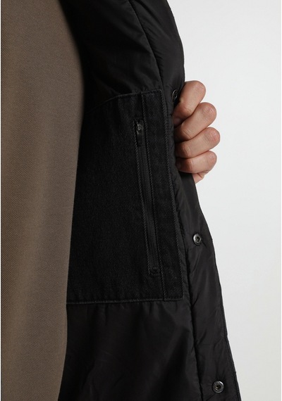 Colin's Colins Regular Fit Dik Yaka Çıtçıtlı Astarlı Erkek Black Denim Yelek Cl1082648 Q1.v1 Dn45136