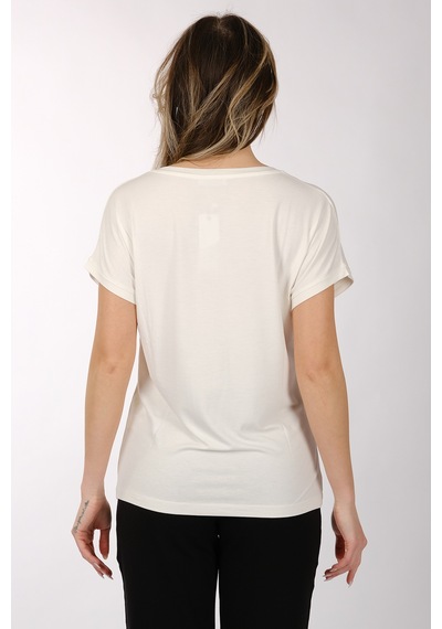 Daıdo Kadın T-shirt 20y311900818 Ekru