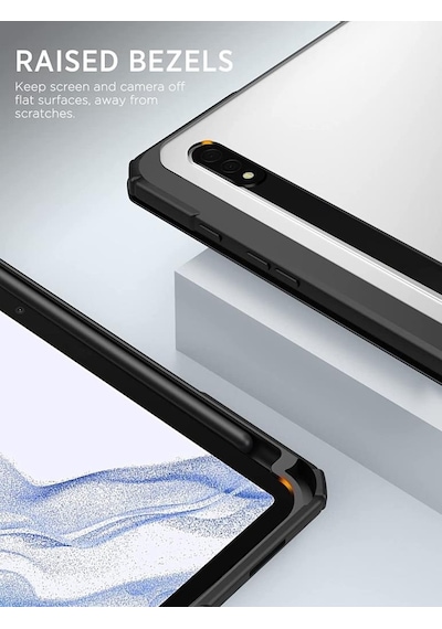 Samsung Galaxy Uyumlu Tab S9 Fe / S9 11inç Kılıf Grafiti Şeffaf Kalem Bölmeli X710 X716 X718 X510 X516