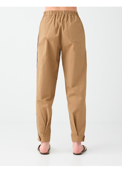 Jimmy Key Deve Tüyü Şerit Detaylı Pileli Dar Paça Pantolon 6sw185646260