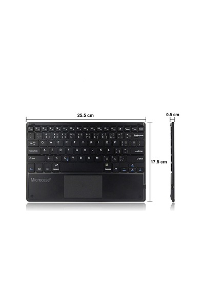 Microcase Lenovo Uyumlu Tab P11 Pro 11.5 Touchpad Bluetooth Klavye 25 CM +Bluetooth Mouse + Stand - AL2759