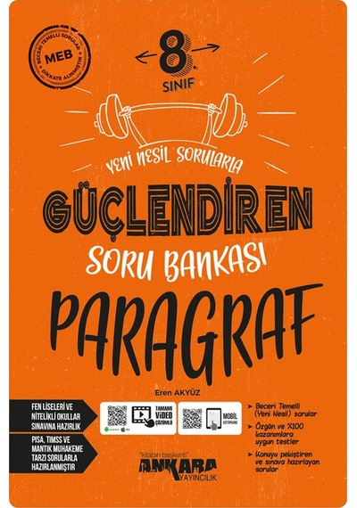 2024 Müf. 8.sınıf Paragraf Güçlendiren Soru Bankası "yeni Nesil Sorularla"