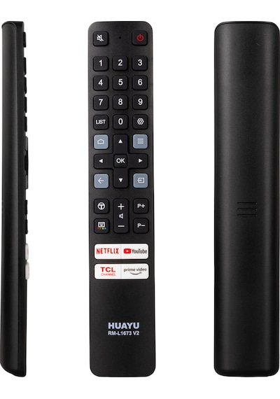 Tcl Rm-l1673 V2 Netflix - Prime Video - Tcl Chanel - Youtube Tuşlu Tcl Lcd Led Tv Kumanda