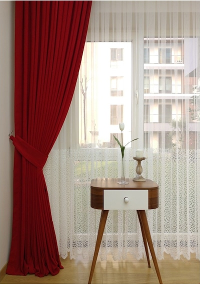 Evdepo Home Kırmızı Fon Perde Tek Kanat (540356104) Kırmızı Evdepo Home Kırmızı Fon Perde Tek Kanat (540356104) Kırmızı