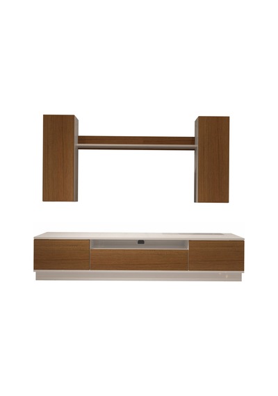 Decoraktiv Trio 5ds Mdf Tv Ünitesi Tv Sehpası Beyaz - Ceviz