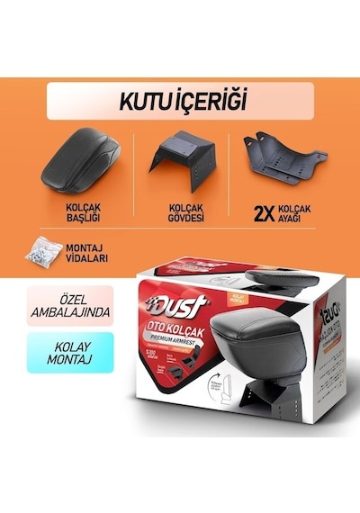 Tiger Marketing Tüm Araçlara Uyumlu Deri Sürgülü Kolçak