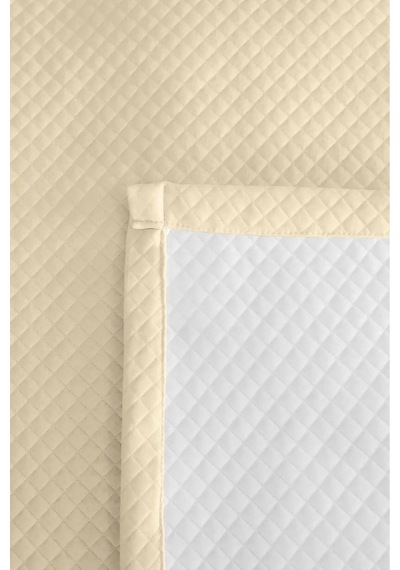 Krem Minimal Genç Odası Tek Kişilik Pike Takımı - Kapitone Ekru 160x220 Cm Mevsimlik Yatak Örtüsü Rüzgarlı Yamaç Hissi