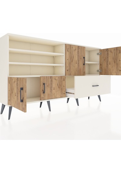 Arges Konsol 5 Raflı Tek Çekmeceli 4 Kapaklı 176x30x99 Aytaşı-çam Aytaşı-çam/aytaşı Arges Konsol 5 Raflı Tek Çekmeceli 4 Kapaklı 176x30x99 Aytaşı-çam Aytaşı-çam/aytaşı