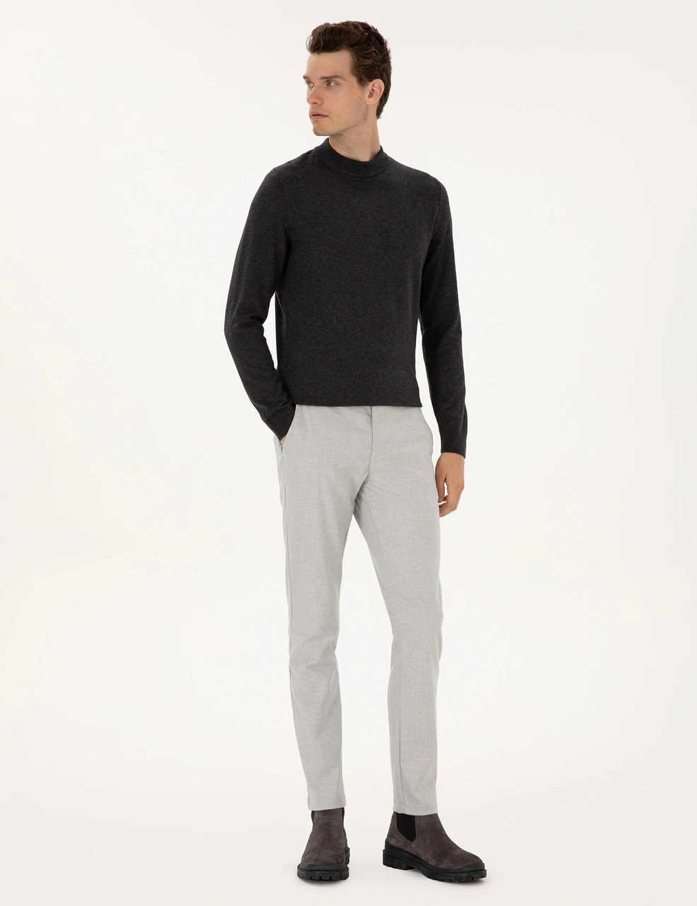 Pierre Cardin Erkek Gri Pantolon Kanvas-chino 50309943-vr024 Gri