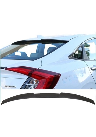 Honda Civic Fc5 2016-2020 Abs Plastik Cam Üstü Piano Black Spoiler