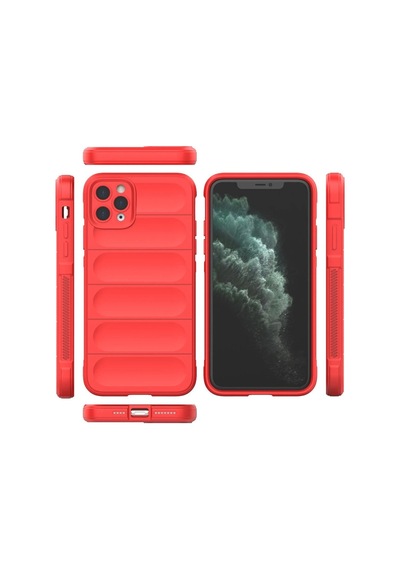 Apple İphone 11 Pro Max Kılıf Optimum Silikon - Kırmızı 0.2M-Çok Renkli