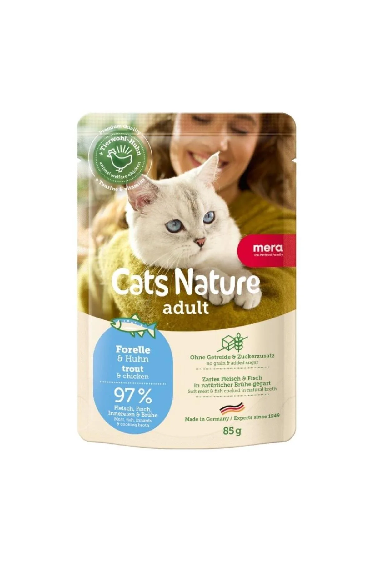 Cats Nature Alabalıklı Yetişkin Kedi Yaş Maması 85 Gr