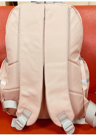 Young 51666 İki Ayıcık Maskotlu Okul Çantası Sırt Çantası Lise Çantası Spor Çanta Günlük Çanta Pembe Desenli