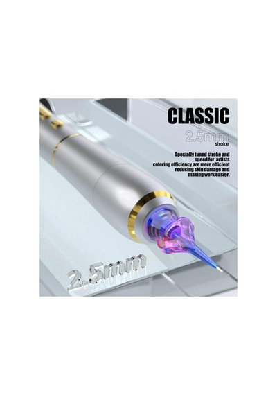 Mast P40 Pmu Gümüş 2.5 Mm Stroke Kablosuz Kalıcı Makyaj Makinesi