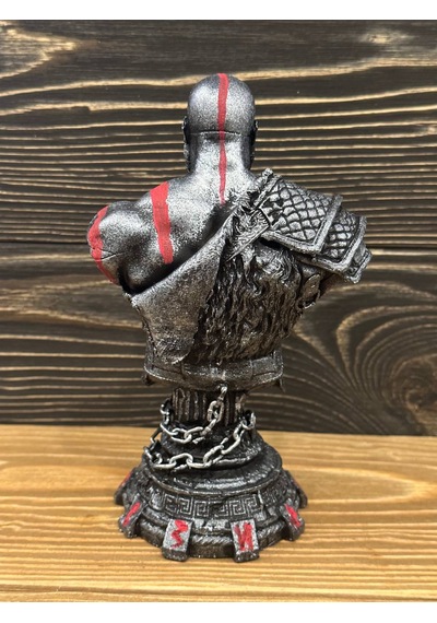 Kratos 20cm Gümüş Eskitme Kırmızı Detay God Of War 4 Playstation-