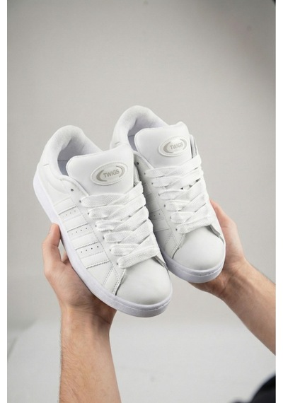 Twigs Cmps Unisex Bağcıklı Ortopedik Spor Sneaker Ayakkabı Beyaz