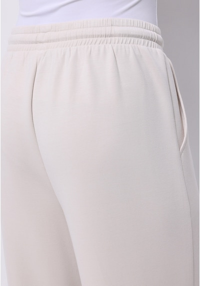 Colins Regular Fit Orta Bel Düz Kadın Ekru Eşofman Altı Cl1075524 Q1.v2 Ecr Ekru