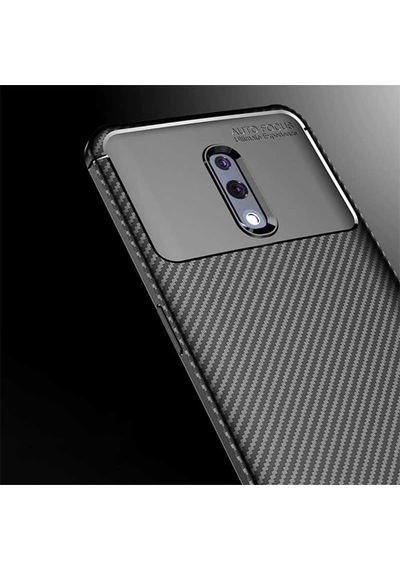 Oppo Reno Kılıf Zore Negro Silikon Kapak Kahverengi