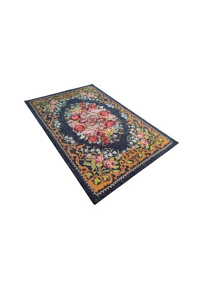 Çam Halı Anatolia 32-028 Karabağ Halısı Desenli Dokuma Tabanlı Yıkanabilir Şönil Salon Ve Oda Halısı Multi 6