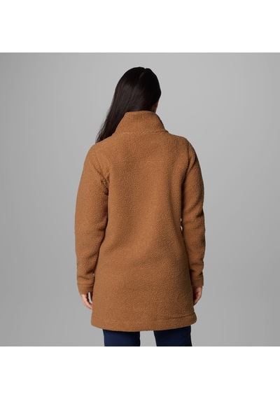 Columbia Al1333 Panorama Sherpa Uzun Kadın Polar Ceket 1862581224 Kahverengi