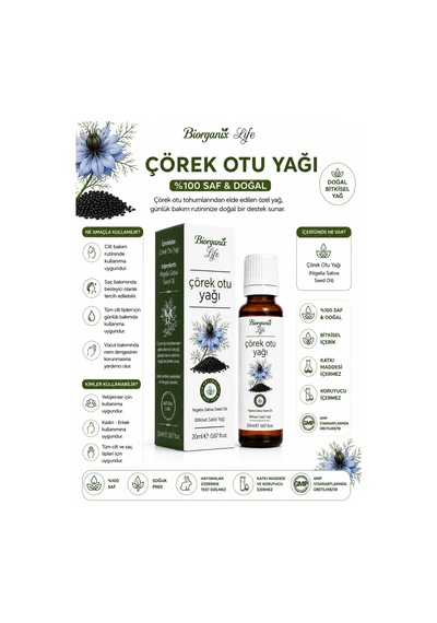 Çörek Otu Yağı 20 Ml - Saç, Sakal Ve Cilt İçin Besleyici Bakım Yağı