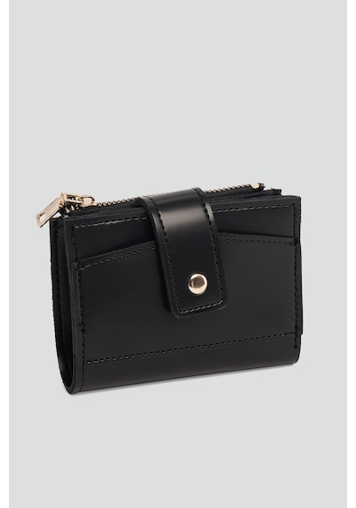 Shule Bags Payer Çıtçıtlı Kadın Cüzdan Siyah Siyah