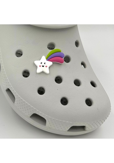Crocs Terlik Süsü Ve Aksesuarı , Çanta Süsü Jibbitz 3d Kuyruklı Yıldız 01 Logo Aksesuar Yeşil-mor-fuşya-beyaz Crocs Terlik Süsü Ve Aksesuarı , Çanta Süsü Jibbitz 3d Kuyruklı Yıldız 01 Logo Aksesuar Yeşil-mor-fuşya-beyaz