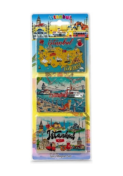 Silikon 3'lü İstanbul Temalı Magnet Alk5810 01