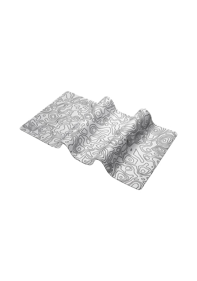 Klasse Pro - 5 Farklı Model Dikişli Kenar 120x60 Cm Oyuncu Gaming Mouse Pad White Map Lines